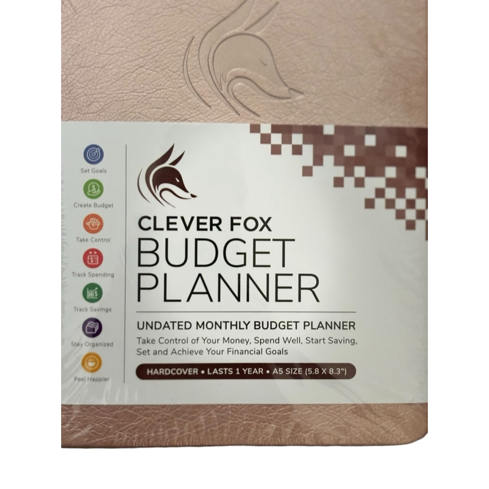 Unisex Clever Fox Budget Planner A5 Rose Gold
